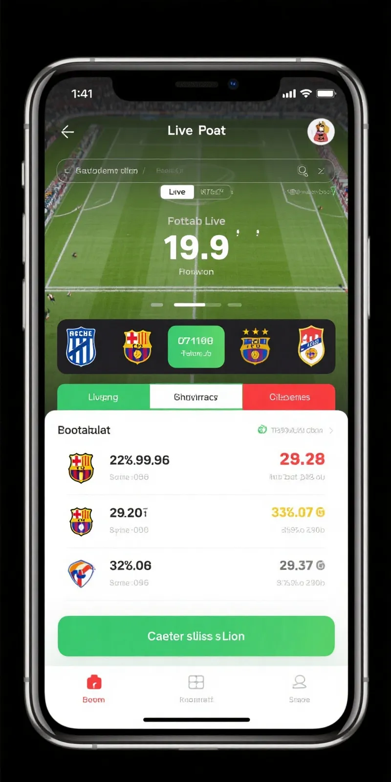 世界杯App界面展示