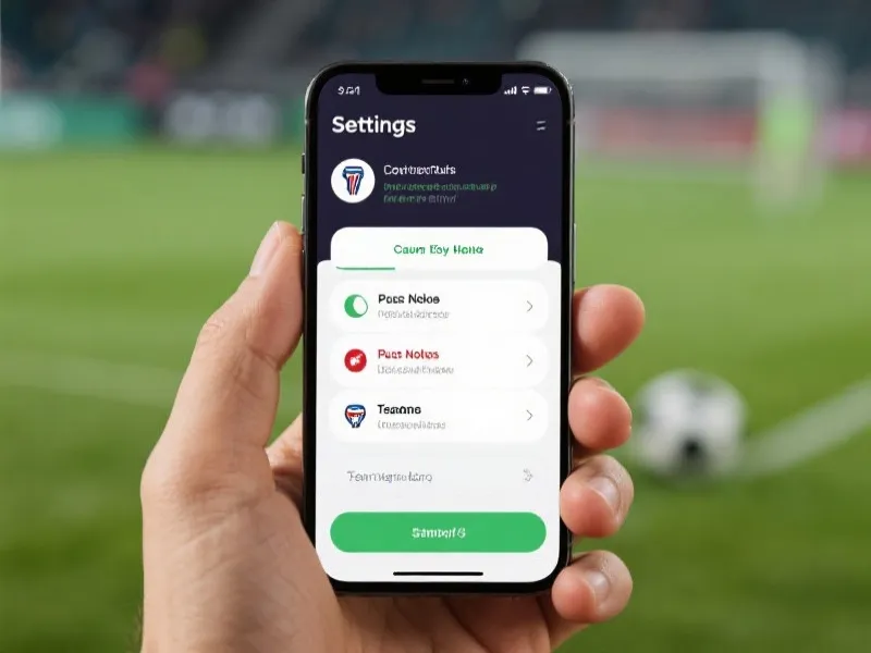 世界杯App提醒设置